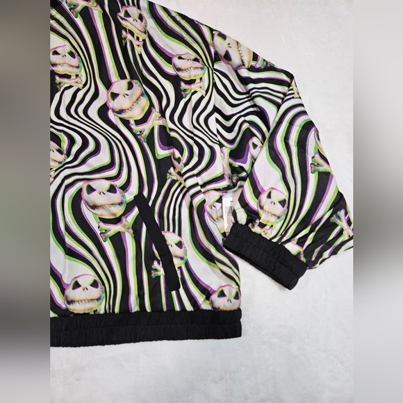 Disney Theme Park NBC Jack Skellington All Over Print Zip Up Jacket 2x - Picture 3 of 12